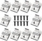 10PCS Belt Clips for Dewalt, Anglecai Drill Tool Clips Hook Kit 304 Stainless Steel Drill Belt Clips with Screws for Dewalt N268241 Fit for 20V Po...