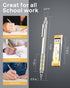 Nicpro Blocky Gear 0.9 mm Mechanical Pencils Set in Case, Metal Pencil with 0.9mm HB Lead Refills, Eraser for Professional & Adult Art Writing Dra...