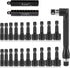 20 x Power Nut Driver Set for Impact Drill, SAE and Metric 1/4” Hex Head Drill Bit Set with 1/4" Double Hex Head L Type Wrench, Chrome Vanadium St...