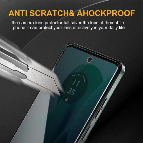 3 Pack Privacy Screen Protector for Motorola Moto G 5G / G play 5G 2024, Anti Spy Tempered Glass 9H Hardness, Black Protector Anti Spy, Bubble Fre...