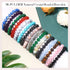 16PCS Natural Crystal Bracelets for Women Men - 8mm Semi-Precious Gemstone Beaded Bracelets, Round Gemstones Stretch Bracelet, Yoga Bracelets Jewe...