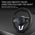 1 PC Car Steering Wheel Cover, Elastic Non-Inner Ring 3D Textured Leather Cover for All Seasons, Anti-Slip Easy-Grip Protection for 14.9" Steering...