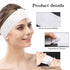 Pimoys Disposable Spa Headband for Women, 30 Count Skincare Facials Headbands for Esthetician Supplies Stretch Headbands for Women's Hair...