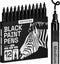 ARTISTRO Paint Pens for Rock Painting, Stone, Ceramic, Glass, Wood, Tire, Fabric, Metal, Canvas. Set of 12 Markers for Acrylic Painting, Water-bas...