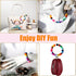 150PCS 12mm Lentil Silicone Beads 7 Color Set DIY Focal Beads Mix Color Silicone Beads for Pens Rubber Beads Loose Beads for Art Craft...