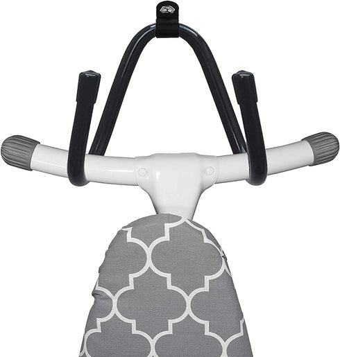 Pmsanzay Ironing Board Hanger Wall Mount Ironing Board Holder Organizer Wall Rack Iron Board Caddy, Adjustable Rack Great for Laundry Rooms Storag...