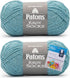 Patons Kroy Socks Yarn 2-Pack Bundle with Bella's Crafts Stitch Markers (Saltwater)......