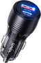 SUNDA 90W USB C Fast Car Charger, 2-Ports Car Charger Adapter, Cigarette Lighter USB Charger PD45W/QC45W QC 3.0 Car Phone Charger for iPhone15/14P...