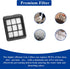 12 PCS Replacement Brush Roller Filter Set Compatible with Bissell HF3 3649A Vacuum Cleaner, Efficient Cleaner Filter Set Compatible with HF3 - In...