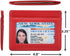womens Credit Holder Genuine Leather Slim Minimalist Card Case Wallet, Red With Id Window, Classic US...