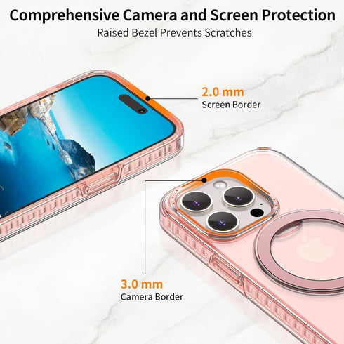 Designed for iPhone 14 Pro Max Magnetic Case with Stand,Compatible with MagSafe,14 Pro Max iPhone Case,Dual Layer Phone Case[Military Drop Protect...