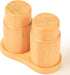 Salt and Pepper Shakers Set with Base Rack, Bamboo Wooden Cute Salt and Pepper Shaker for Kitchen Counter or Table as Farmhouse Countertop Decorat...