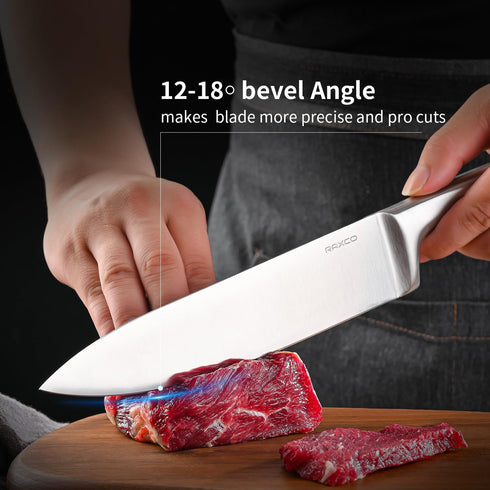 RAXCO Block Knife set in giftbox,One-Piece Stainless Steel kitchen Knife,cuchillos para cocina...