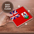 3dRose cst_28228_3 Bermuda Flag-Ceramic Tile Coasters, Set of 4...