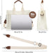 HOMIEE Tote Bag for Women Corduroy Handbags Casual Hobo Messenger Bag Retro Classic Shoulder Bag with Multi-pocket...
