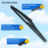 Rear Windshield Wiper Blade Arm Kit - Replaces 2007-2012 Hyundai Santa Fe Rear Wiper Blade and Rear Wiper Arm...
