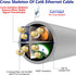 Adoreen Cat 6 Ethernet Cable 25 Ft-Gray, Outdoor & Indoor Snagless Long Round RJ45 Network Cable, POE, Soft Flexible Gbps Internet LAN Computer Pa...