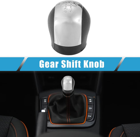 5 Speed Manual Transmission Shift Knob Gear Shifter for Opel Vectra B Plastic Black Silver Tone...