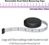 3m/120" Tape Measure Body Measuring Tape for Body Cloth Tape Measure for Sewing Fabric Tailors Medical Measurements Tape Dual Sided Leather Tape M...