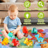 ALASOU 7 PCS Dinosaur Fantastic Creatures Toys with Playmat/Storage Bag|Baby Car Toys for 1 Year Old Boy|1st Birthday Gifts for Toddler Toys Age 1...