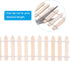 PATIKIL 39" L x 2" H Miniature Fairy Garden Fence, 2 Pack Mini Ornament Wood Picket Fence for DIY Dollhouse Garden, Brown/Natural Color...