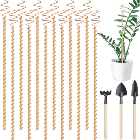 12 Pcs Electroculture Copper Gardening Antenna Long Copper Garden Stake Electroculture Plant Stake Garden Tool Coil Electronic Planting for Growin...