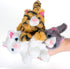 PASSIONFRUIT Plush Stuffed Toy Cat Set – Set of 6 Stuffed Toys for Kids – 6 Inches Long – Bright & Vibrant Colors – Soft Toy Set for Boys & Girls...