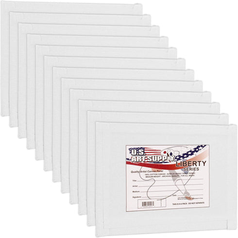 US Art Supply 5 X 7 inch Professional Artist Quality Acid Free Canvas Panels 12-Pack (1 Full Case of 12 Single Canvas Panels)...