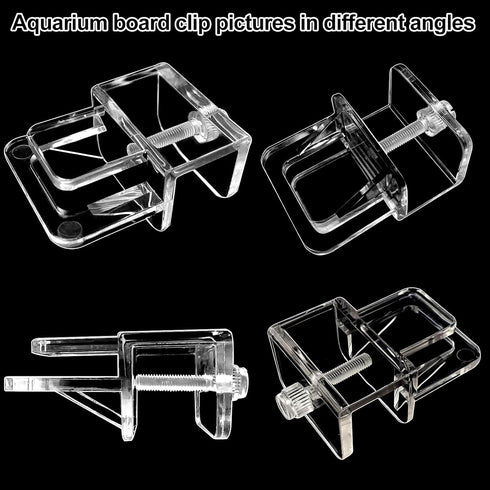 6 pcs Aquarium lid Clips Rimless Aquarium Fish Tank top Cover lid Hood Support Holder Glass Aquarium Acrylic Fish Tank top Clip...