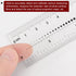 Film Flexible Ruler 6 Inch 1mm Scale PET Plastic Covered Folding Straight Ruler Calibration Soft Ruler Measuring Tool for Factory, Transparent...