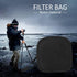 Filter Case, 9-Pocket Camera Lens Filter Carry Case, Nylon Case Wallet Pouch for DSLR Camera Lens Filters, for 25-95mm Filters, with Shoulder Stra...