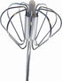 Stainless Steel Push Whisk - Easy to Use Manual Hand Mixer & Plunger Whisk - Make Froth, Foam & Whipped Cream - Semi Auto Egg Beater Plastic Tip W...