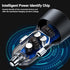 60W Fast Car Charger USB C with Voltage Display, ACEFAST PD3.0/QC3.0/AFC/FCP Fast Charging Dual Port Car Power Adapter for iPhone 13 Pro Max/13 Pr...
