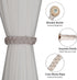 BEL AVENIR Curtain Tiebacks Magnetic Woven Curtain Holdback Drapery Tie-back (Blush-2Pack)...