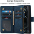RANYOK Wallet Case Compatible with iPhone 11 (6.1 inch), Premium PU Leather Zipper Flip Folio Wallet RFID Blocking with Wrist Strap Magnetic Closu...