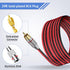 9.9FT RCA to Speaker Bare Wire Cable, Heavy 14 Gauge Speaker Bare Wire Cables to RCA Plug Adapter Repair Speaker Cord for Speakers Amplifier TV Su...