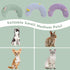 T'CHAQUE Soft Dog Bed Pillows, Ideal Naptime Sleeping Companion for Small Dogs and Cats, Pet Neck Pillow for Upper Spine and Calming Support, Cudd...
