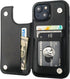 Compatible with iPhone 15 Wallet Case with Card Holder, PU Leather Kickstand Card Slots Case, Double Magnetic Clasp and Durable Shockproof Cover 6...