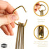 2lbDepot Gold Measuring Spoons Set of 7 Includes Bonus Leveler, for Baking/Cooking, Premium Kitchen use Stainless Steel Teaspoons, Rust Proof, Nar...