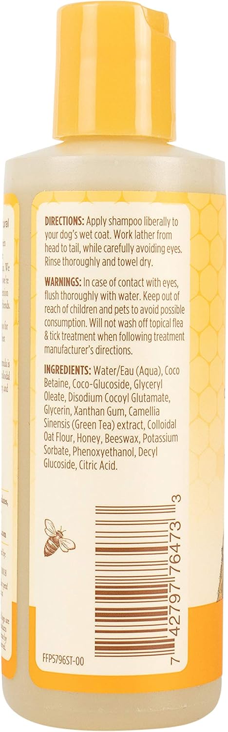 Burt's Bees for Pets Naturally Derived Oatmeal Shampoo with Colloidal Oat Flour and Honey - Oatmeal Dog Shampoo to Soothe and Cleanse Dogs Skin an...