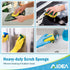 AIDEA Heavy Duty Scrub Sponge-12 Count, Kitchen Dish Sponge, Stink-Free Cleaning Sponge, Effortless Cleaning Eco Scrub Pads for Dishes,Pots,Pans A...