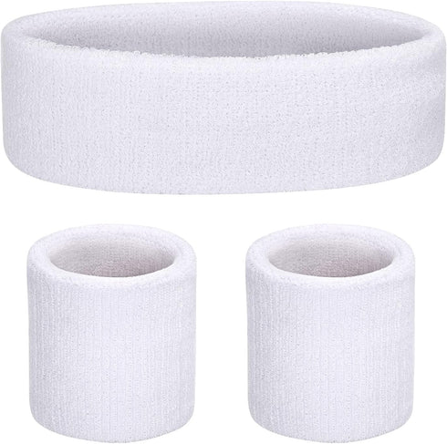 Headbands/Wristbands for Women Men Girls Boys for Gym Workout & Yoga, Super Comfy Sports Sweatbands for Football Baseball Basketball Soccer Boxing...