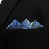 SHLAX&WING Pocket Square for Men Geometric Blue Black Silk Paisley Hanky...