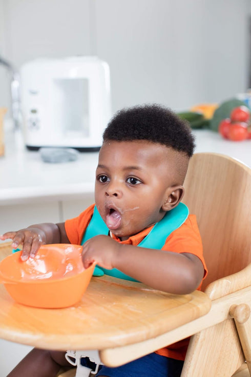 Tommee Tippee Easi-Roll Baby Bib, Crumb & Drip Catcher, Pink & Teal - 7+ Months, 2 Count...