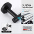 KES Bathroom Accessories Hardware Set Toilet Paper Holder and Robe Towel Hook SUS304 Stainless Steel Round Wall Mounted Matte Black, LA20BKDG-21...