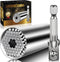 Super Universal Socket Tools, Socket Set with Power Drill Adapter(7-19 MM) Suitable for Wing Nuts, Cap Screws, Hooks, or Flanges....