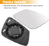 X AUTOHAUX Car Left Side Rearview Heated Mirror Glass with Backing Plate for BMW 5 Series F10 No.51167251583...