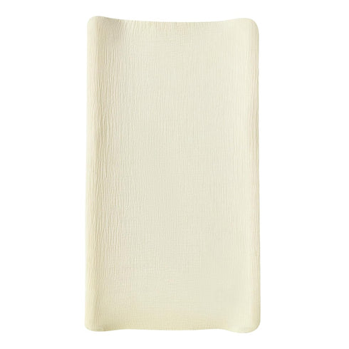 Muslin Changing Pad Cover for Baby Boys Girls, Ultra Soft Breathable Diaper Changing Table Pad Cover, Neutral Fitted Changing Pad Sheets (Beige)...