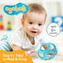 OgoBolli Teether Ring Tactile Sensory Ball Toy for Babies & Toddlers - Stretchy, Squishy, Soft, Non-Toxic Silicone - Boys and Girls Age 6+ Months ...