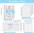 HAUTOCO 100 Envelopes Money Saving Challenge A5 Binder, Savings Challenges Book to Save $5,050, 500, 10,000, Budget Binder with Cash Envelopes, PV...